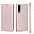 Leather Case Stands Flip Cover T11 Holder for Huawei P30 Rose Gold