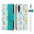 Leather Case Stands Flip Cover T12 Holder for Huawei P30 Cyan