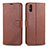 Leather Case Stands Flip Cover T12 Holder for Xiaomi Redmi 9AT