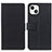 Leather Case Stands Flip Cover T14 Holder for Apple iPhone 13 Mini Black