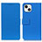 Leather Case Stands Flip Cover T14 Holder for Apple iPhone 13 Mini Blue