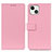 Leather Case Stands Flip Cover T14 Holder for Apple iPhone 13 Mini Pink