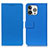 Leather Case Stands Flip Cover T14 Holder for Apple iPhone 14 Pro Blue