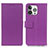 Leather Case Stands Flip Cover T14 Holder for Apple iPhone 14 Pro Purple