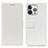 Leather Case Stands Flip Cover T14 Holder for Apple iPhone 14 Pro White
