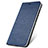 Leather Case Stands Flip Cover T14 Holder for Huawei Honor 20 Lite Blue