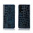 Leather Case Stands Flip Cover T14 Holder for Huawei Honor 20 Pro Blue