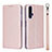 Leather Case Stands Flip Cover T14 Holder for Huawei Honor 20 Rose Gold