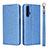 Leather Case Stands Flip Cover T14 Holder for Huawei Honor 20S Blue