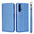 Leather Case Stands Flip Cover T14 Holder for Huawei Nova 5T Blue