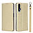 Leather Case Stands Flip Cover T14 Holder for Huawei Nova 5T Gold