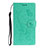 Leather Case Stands Flip Cover T14 Holder for Huawei P40 Green