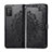 Leather Case Stands Flip Cover T14 Holder for Xiaomi Poco M3 Black