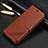 Leather Case Stands Flip Cover T14 Holder for Xiaomi Redmi Note 8 Pro Brown