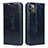 Leather Case Stands Flip Cover T15 Holder for Apple iPhone 11 Pro Blue