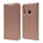 Leather Case Stands Flip Cover T15 Holder for Huawei Honor 20 Lite Rose Gold