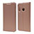 Leather Case Stands Flip Cover T15 Holder for Huawei Honor 20i Rose Gold