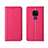 Leather Case Stands Flip Cover T15 Holder for Huawei Mate 20 Hot Pink