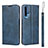 Leather Case Stands Flip Cover T15 Holder for Huawei Nova 5T Blue