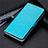 Leather Case Stands Flip Cover T15 Holder for Huawei P Smart (2020) Sky Blue