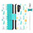 Leather Case Stands Flip Cover T15 Holder for Huawei P30 Pro New Edition Cyan