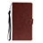 Leather Case Stands Flip Cover T15 Holder for Huawei P40 Brown