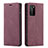 Leather Case Stands Flip Cover T15 Holder for Huawei P40 Pro Red Wine