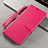 Leather Case Stands Flip Cover T15 Holder for Xiaomi Mi Note 10 Hot Pink