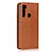 Leather Case Stands Flip Cover T15 Holder for Xiaomi Redmi Note 8 Orange