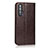 Leather Case Stands Flip Cover T16 Holder for Huawei Honor 20 Pro Brown