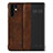 Leather Case Stands Flip Cover T16 Holder for Huawei P30 Pro Brown