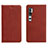 Leather Case Stands Flip Cover T16 Holder for Xiaomi Mi Note 10 Brown