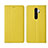 Leather Case Stands Flip Cover T16 Holder for Xiaomi Redmi Note 8 Pro Yellow