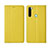 Leather Case Stands Flip Cover T16 Holder for Xiaomi Redmi Note 8 Yellow