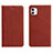 Leather Case Stands Flip Cover T17 Holder for Apple iPhone 11 Red Wine