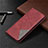 Leather Case Stands Flip Cover T17 Holder for Xiaomi Poco M3 Red