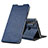 Leather Case Stands Flip Cover T17 Holder for Xiaomi Redmi Note 8 Blue