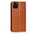 Leather Case Stands Flip Cover T18 Holder for Apple iPhone 11 Pro Max Orange