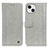 Leather Case Stands Flip Cover T18 Holder for Apple iPhone 13 Mini Gray