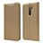 Leather Case Stands Flip Cover T18 Holder for Xiaomi Redmi Note 8 Pro Gold