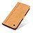 Leather Case Stands Flip Cover T19 Holder for Apple iPhone 13 Mini Yellow