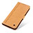 Leather Case Stands Flip Cover T19 Holder for Apple iPhone 13 Yellow