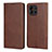 Leather Case Stands Flip Cover T20 Holder for Xiaomi Mi 11 5G Brown