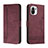 Leather Case Stands Flip Cover T22 Holder for Xiaomi Mi 11 5G Purple