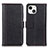 Leather Case Stands Flip Cover T23 Holder for Apple iPhone 13 Mini Black