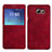 Leather Case Stands Flip Cover U01 for Samsung Galaxy S7 Edge G935F Red