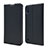 Leather Case Stands Flip Cover U01 Holder for Samsung Galaxy A10 Black