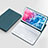 Leather Case Stands Flip Cover with Keyboard for Huawei MatePad 10.8 Cyan