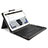 Leather Case Stands Flip Cover with Keyboard for Huawei MediaPad M2 10.0 M2-A01 M2-A01W M2-A01L Black