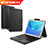 Leather Case Stands Flip Cover with Keyboard for Huawei MediaPad M5 10.8 Black